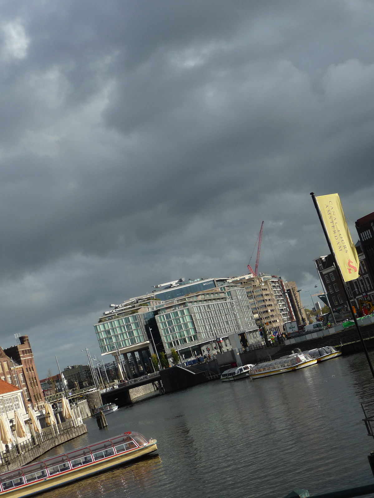 image of a building not far from Amsterdam centraal station